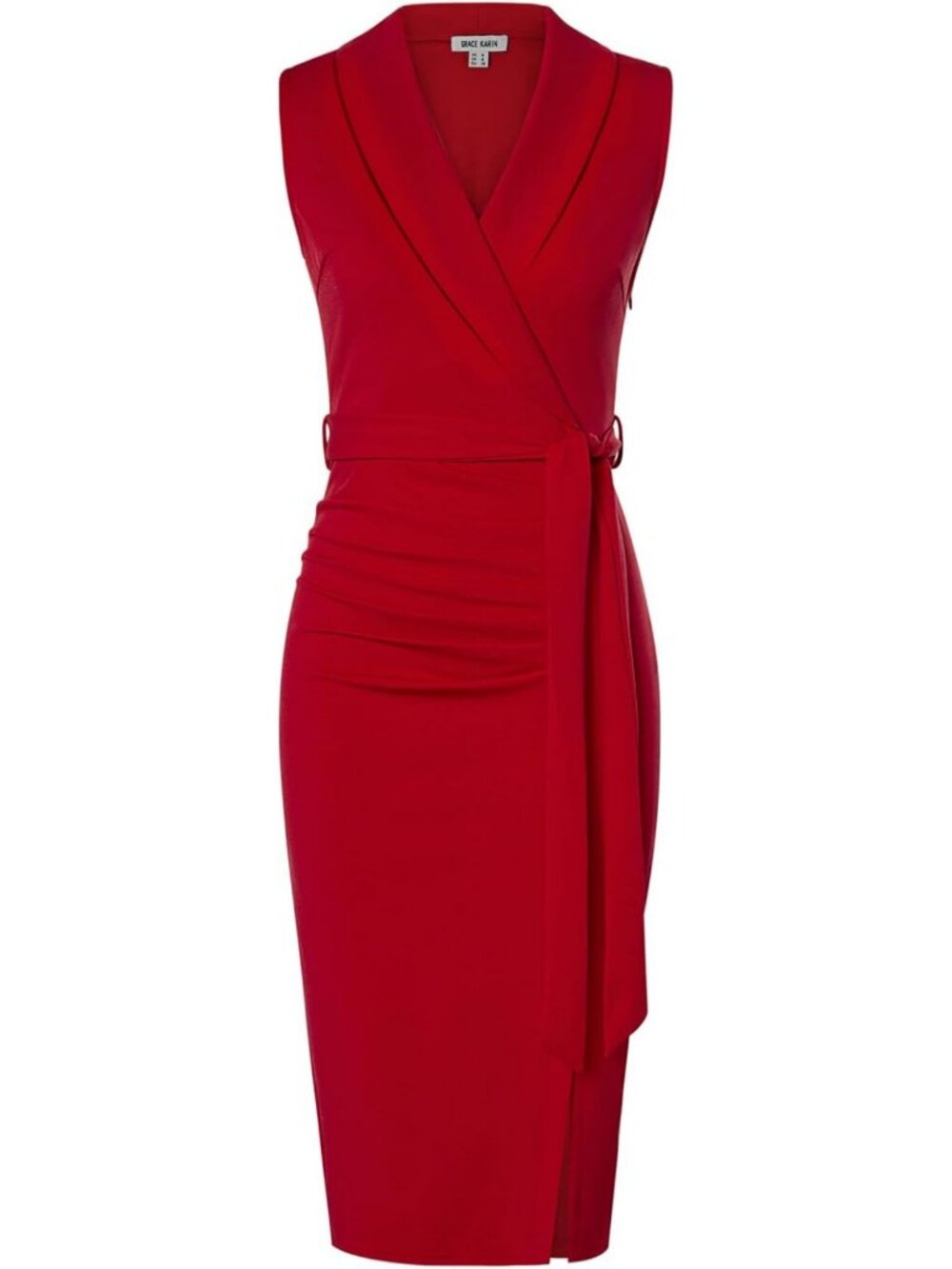 Chic Women's Bodycon Sleeveless Work Dress - Perfect for Office & Events